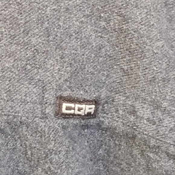 Men's Large CQR Flannel Button Down Gray Collar Casual Outdoor Shirt - Picture 6 of 9